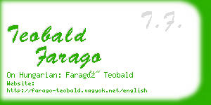 teobald farago business card